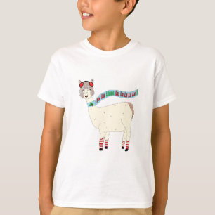 Llama Christmas Fa la llama la T-Shirt
