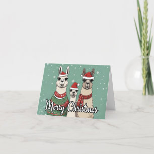 Llama Christmas Holiday Card