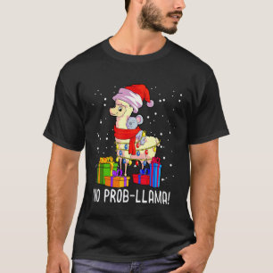 Llama Christmas Pajama Koala No Prob-Llama Lover T-Shirt