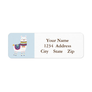 Llama Cute Custom Address