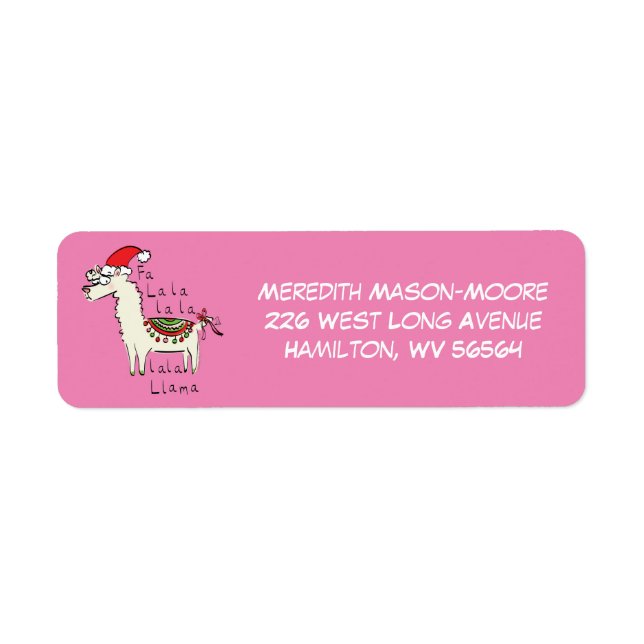 Llama Cute Funny Christmas Holiday (Front)