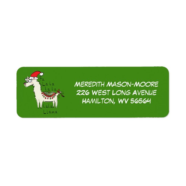 Llama Cute Funny Christmas Holiday (Front)