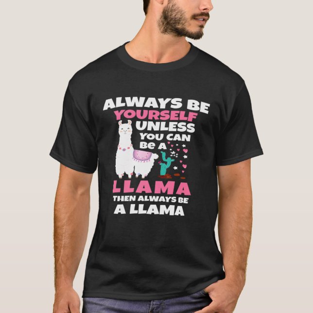 Llama Cute Llamas Lover  Women Men Premium T-Shirt (Front)