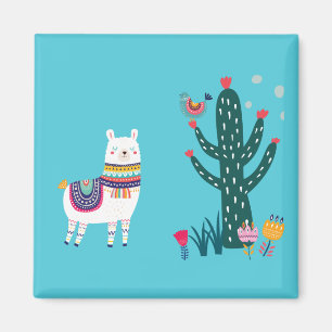 Llama Cute Magnet