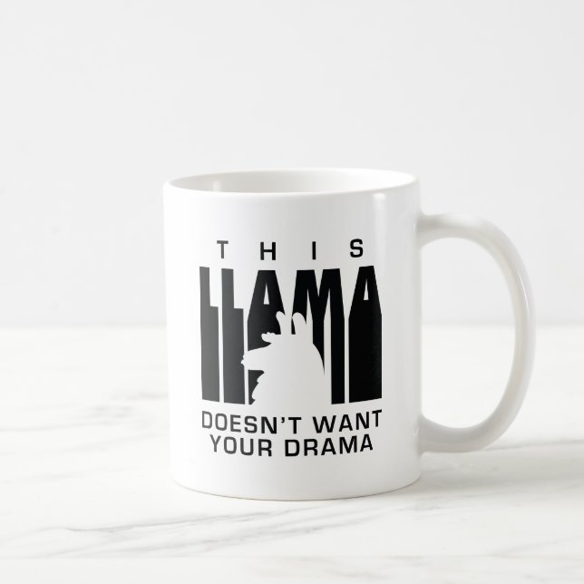 Llama Drama Coffee Mug (Right)
