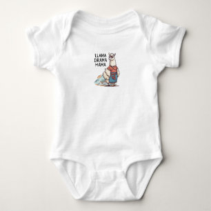 Llama Drama Mama Baby Bodysuit