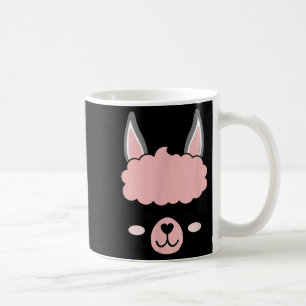 Llama Face Alpaca Eyelashes Funny Halloween Costum Coffee Mug