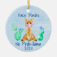 Llama Face mask No prob-llama 2020