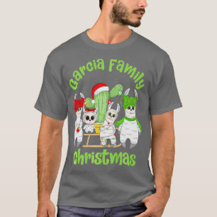 Llama Family Men Women And Kids Garcia Family Chri T-Shirt