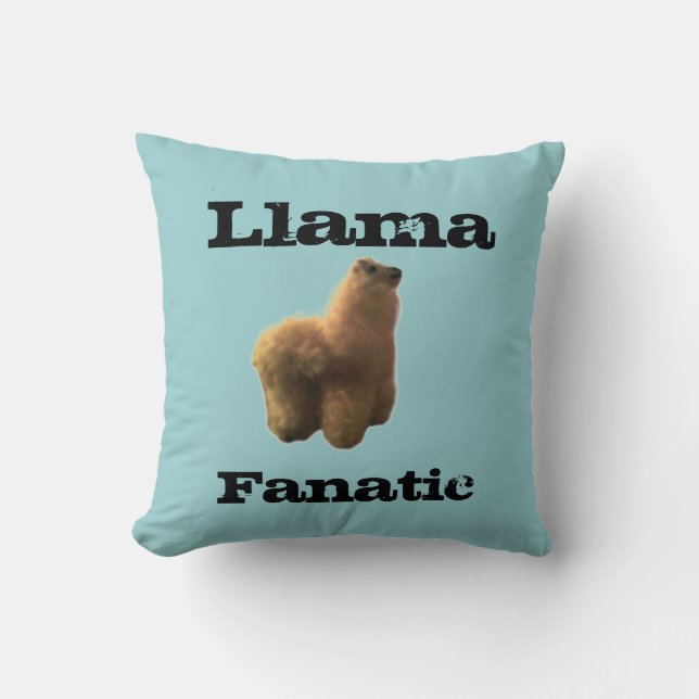 Llama Fanatic Cushion (Front)