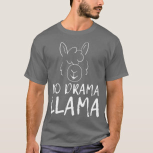 Llama Farmer Lover Whisperer Farming No Drama T-Shirt