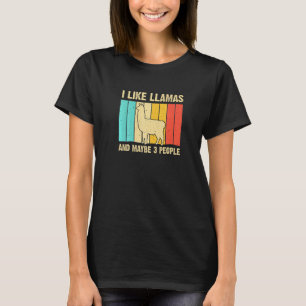 Llama For Kids Men Women Alpaca Farming T-Shirt