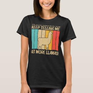 Llama For Men Women Llama Farm Animal 7 T-Shirt