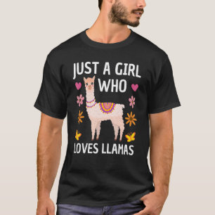 Llama For Women Girls Llama Farm Animal T-Shirt