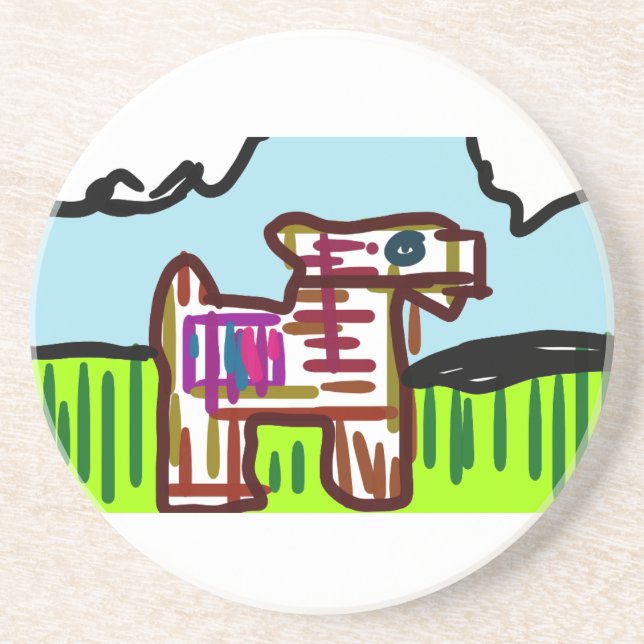 Llama fun time coaster (Front)