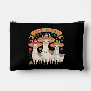 Llama Funny Cinco De Mayo Fiesta Party Accessory Pouch