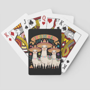 Llama Funny Cinco De Mayo Fiesta Party Playing Cards
