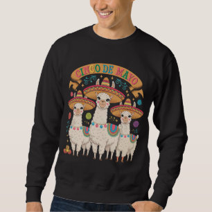 Llama Funny Cinco De Mayo Fiesta Party Sweatshirt
