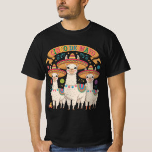 Llama Funny Cinco De Mayo Fiesta Party T-Shirt