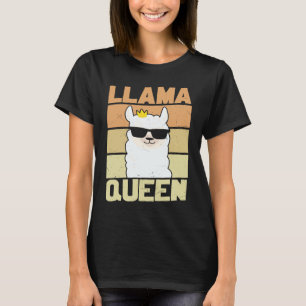 Llama  Funny Cute Retro Style Alpaca Graphic Plus  T-Shirt