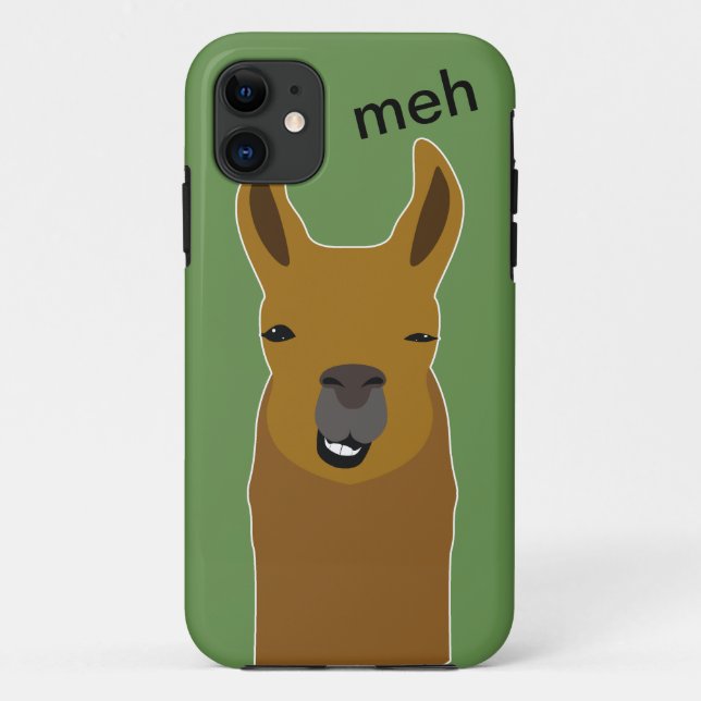 Llama Funny Face Case-Mate iPhone Case (Back)