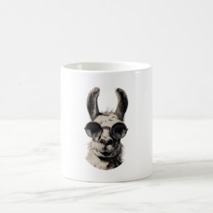 Llama Funny Face Coffee Mug
