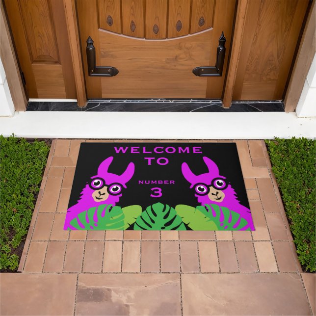 llama Funny Novelty Doormat (Outdoor)