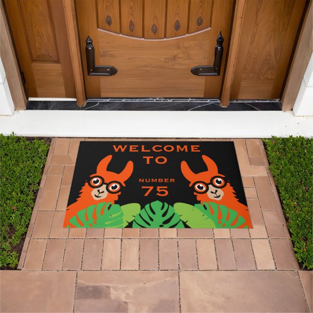 llama Funny Novelty Doormat (Outdoor)