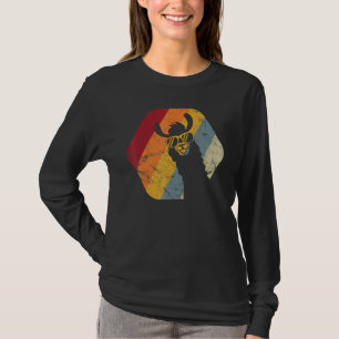 Llama Funny Sunglasses Zoo Alpaca Vintage Animal N T-Shirt