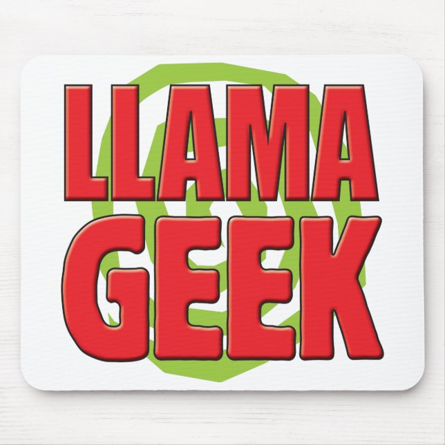LLama Geek Mouse Mat (Front)