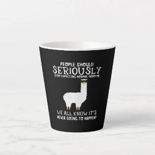 Llama Gift   People should seriously Latte Mug