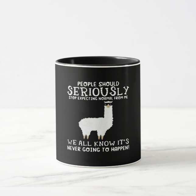 Llama Gift | People should seriously Mug (Center)