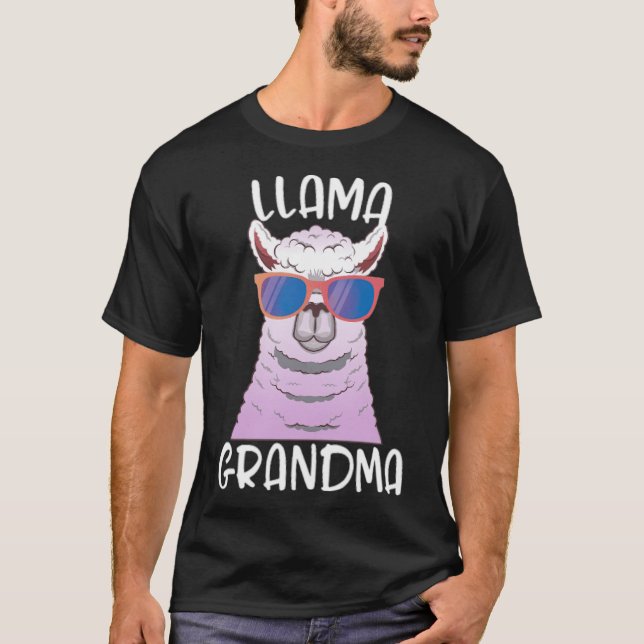 Llama Grandma Llama friendship thelwell  T-Shirt (Front)