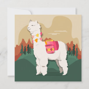 Llama Holiday Card