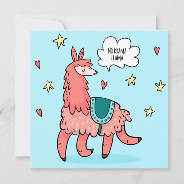 Llama Holiday Card (Front)