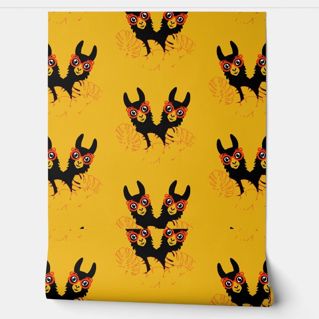 Llama Home Decor Wallpaper (Unrolling)