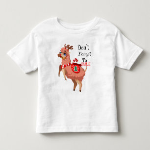llama in Christmas Toddler T-shirt