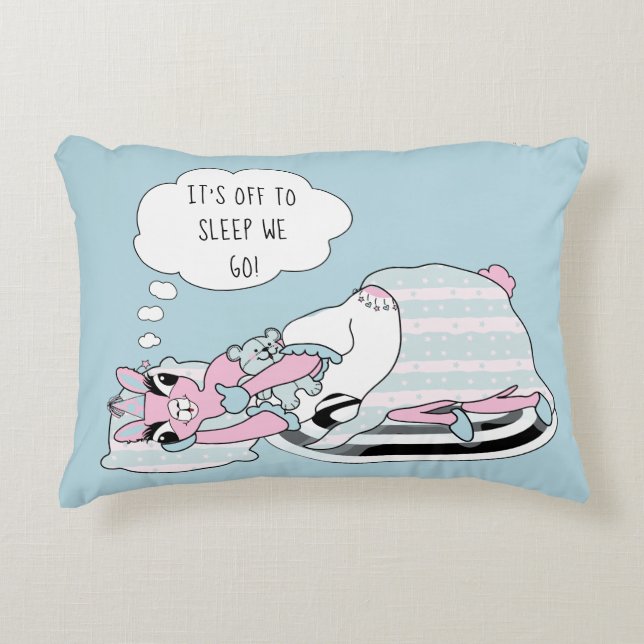 Llama in Pyjamas Party Sleepover Decorative Cushion (Front)