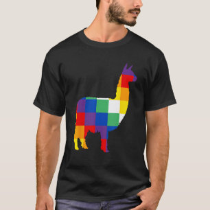 Llama Inca Wipala T-Shirt Native Culture Design