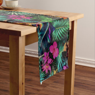 Llama Jungle Dreams Seamless Surface Pattern Short Table Runner