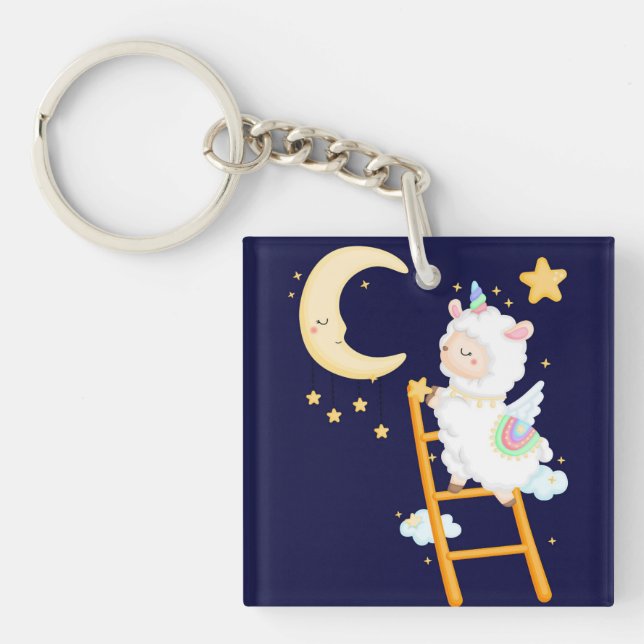 Llama Keychain (Front)
