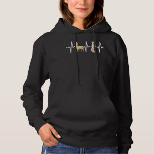 Llama Kuvaszok Heartbeat Dog Hoodie