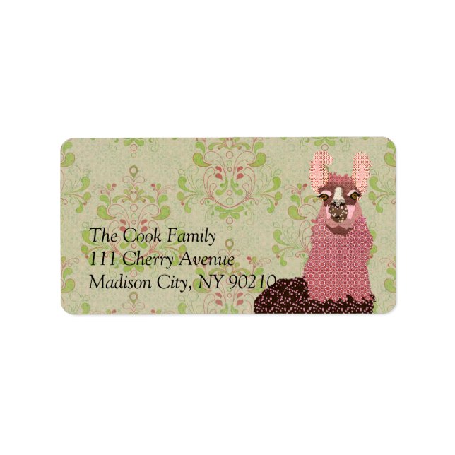 Llama Label (Front)