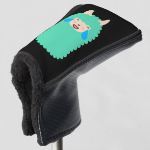 Llama Laughing Emoji Golf Head Cover