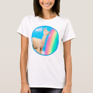 Llama Licking Rainbow T-Shirt