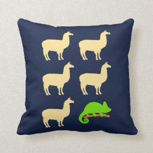 Llama Llama Llama Llama Llama Chameleon Cushion