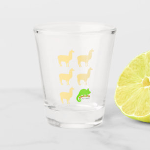 Llama Llama Llama Llama Llama Chameleon Shot Glass