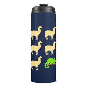 Llama Llama Llama Llama Llama Chameleon Thermal Tumbler