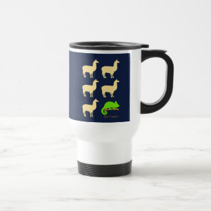Llama Llama Llama Llama Llama Chameleon Travel Mug