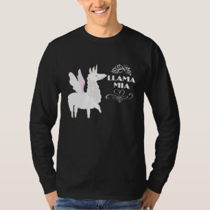 Llama Llama Mia Mama Mia Costume For alpaca Lovers T-Shirt